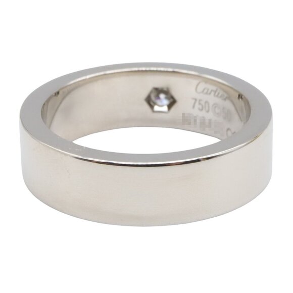 CARTIER 18k Silver Diamond Love Ring - Picture 3 of 7